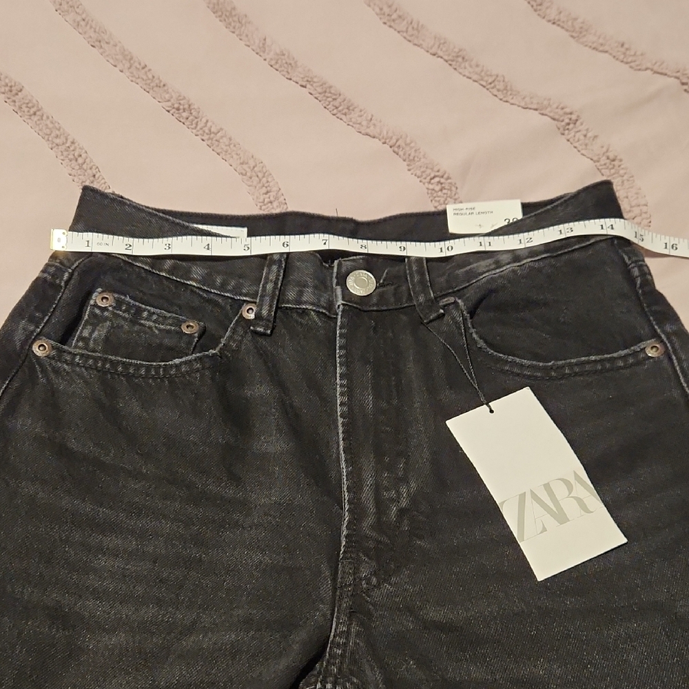 Zara Charcoal Denim Jeans